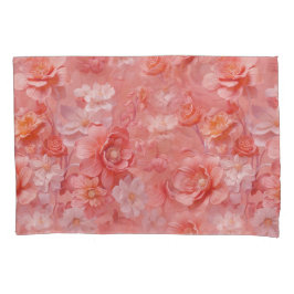 Een zachte, rozeachtige oranje tint genaamd Peach  Kussensloop