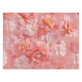 Een zachte, rozeachtige oranje tint genaamd Peach Tafelkleed (Voorkant (Horizontaal))