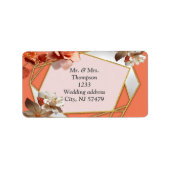 Een zachte, rozeachtige tint genaamd Peach Fuzz Fl Etiket (Voorkant)