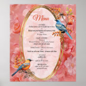 Een zachte, rozeachtige tint genaamd Peach Fuzz Fl Poster (Voorkant)