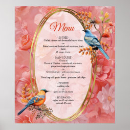 Een zachte, rozeachtige tint genaamd Peach Fuzz Fl Poster