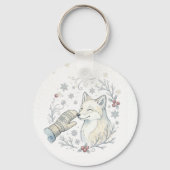 Een zachte winterknuffel sleutelhanger (Voorkant)