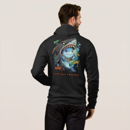 Een zachte ziel in een wild masker Cute haai Hoodie