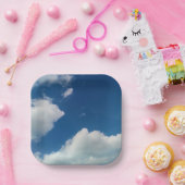 Een zachtheid aan de wolken papieren bordje (Feest)