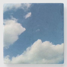Een zachtheid aan de wolken stenen onderzetter