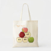 Een zak Apple Faces! Tote Bag (Voorkant)