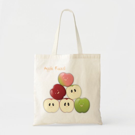 Een zak Apple Faces! Tote Bag (Voorkant)