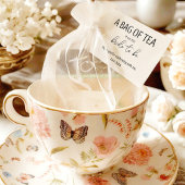 Een zak thee van de bruid om de gunst te zijn cadeaulabel