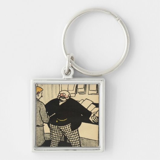 Een zakelijk man en zijn cliënt sleutelhanger (Voorkant)