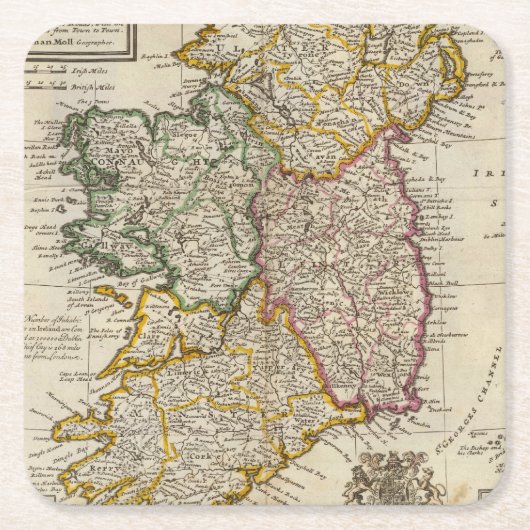 Een zakmetgezel uit Ierland Kartonnen Onderzetters (Voorkant)