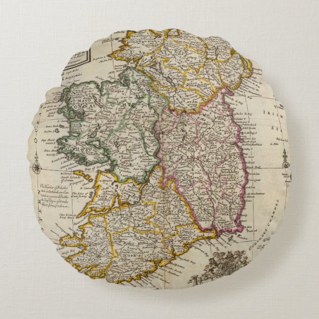 Een zakmetgezel uit Ierland Rond Kussen (Voorkant)
