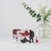 Eén zal sterven (2) visitekaartje (Staand voorkant)