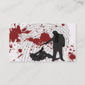 Eén zal sterven visitekaartje (Achterkant)