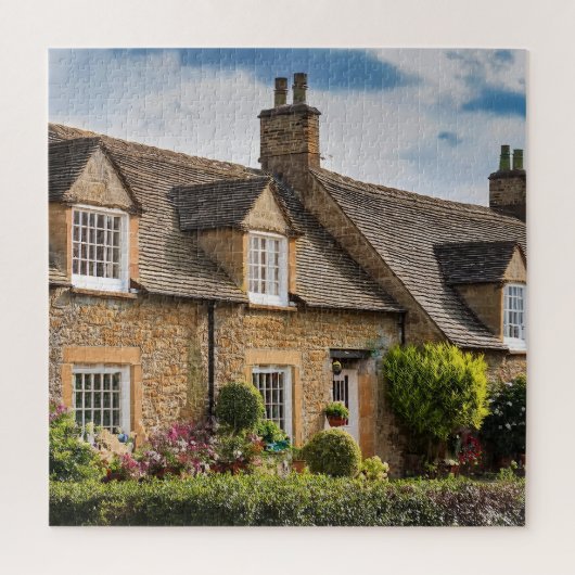 Een zalige cottages legpuzzel (Verticaal)
