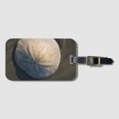 Een zanddollar op het strand bagagelabel (Voorkant (horizontaal))