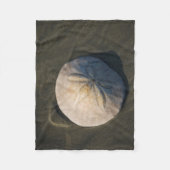 Een zanddollar op het strand fleece deken (Voorkant)