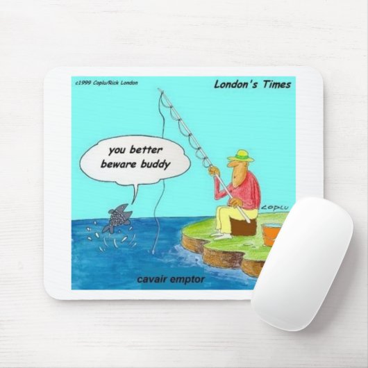 een zazzle caviar emptor muismat (Met muis)