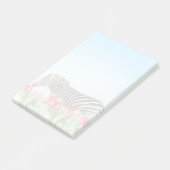Een Zebra van de Tulpen Post-it® Notes (Schuin)