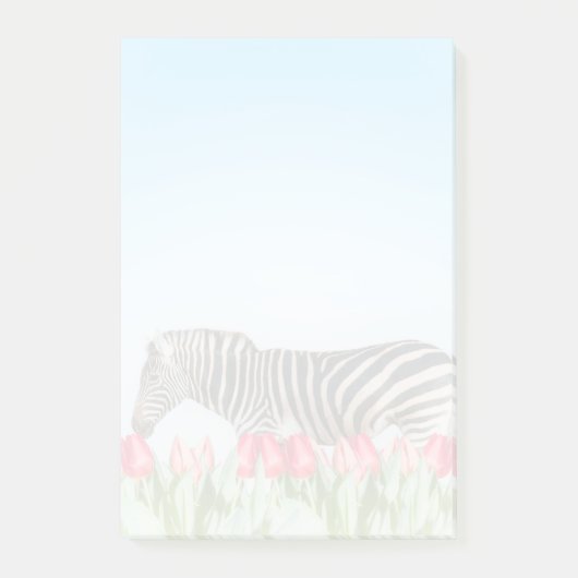Een Zebra van de Tulpen Post-it® Notes (Voorkant)