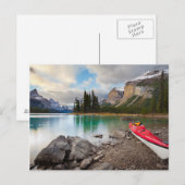 Een zee kayak aan de kust van Spirit Briefkaart (Voorkant / Achterkant)