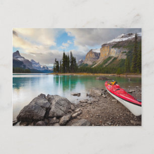 Een zee kayak aan de kust van Spirit Briefkaart