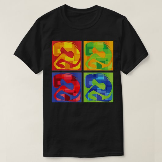 Een Zee kleur T-shirt (Design voorkant)