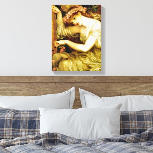 Een Zee pellerspoeling Raphaelite 1877 Canvas Afdruk (Insitu (Slaapkamer))