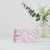 Een Zee roze chrysanthema #2 Visitekaartje (Staand voorkant)