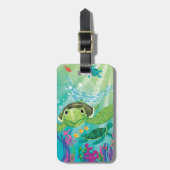 Een Zee-schildpad Bagagelabel (Voorkant verticaal)