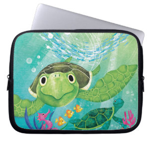 Een Zee-schildpad Laptop Sleeve