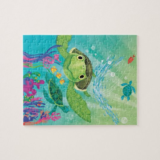 Een Zee-schildpad Legpuzzel (Horizontaal)