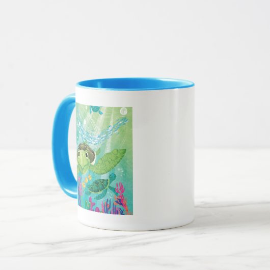 Een Zee-schildpad Mok (Voorkant links)