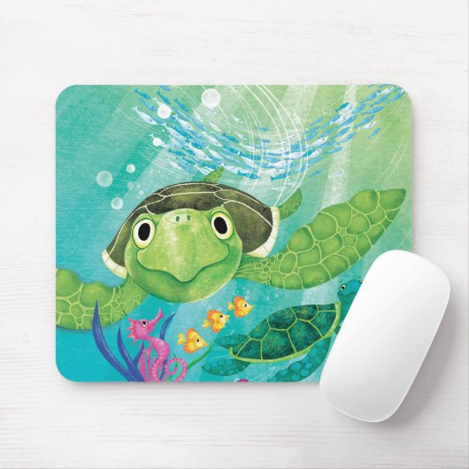 Een Zee-schildpad Muismat (Met muis)