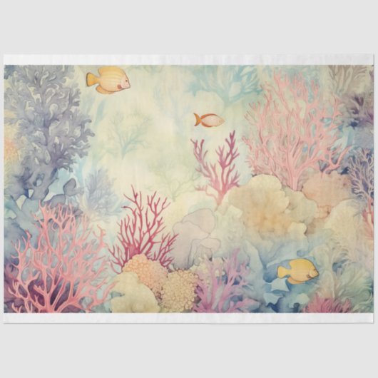 Een Zee serie ontwerp 1 Tissuepapier (Voorkant)