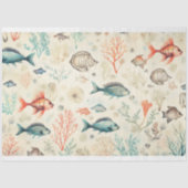 Een Zee serie ontwerp 5 Tissuepapier (Voorkant)