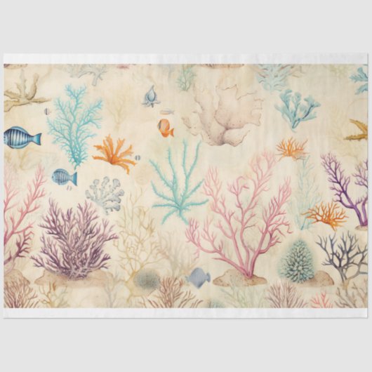 Een Zee serie ontwerp 6 Tissuepapier (Voorkant)