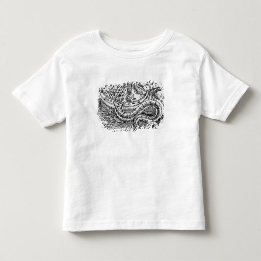 Een Zee serpent Kinder Shirts (Voorkant)