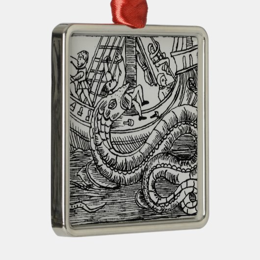 Een Zee serpent Metalen Ornament (Rechts)