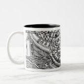 Een Zee serpent Tweekleurige Koffiemok (Links)