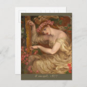 Een zee-spreuk van Dante Gabriel Rossetti CC0574 Briefkaart (Voorkant / Achterkant)