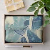 Een Zee Turtle Series Design 1 Tissuepapier (Geschenk)