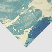 Een Zee Turtle Series Design 1 Tissuepapier (Detail)