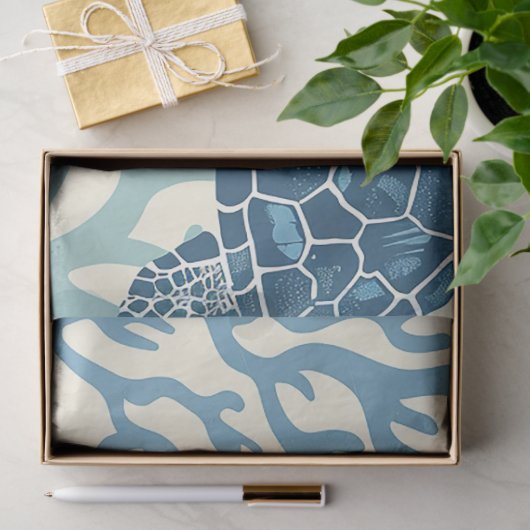 Een Zee Turtle Series Design 5 Tissuepapier (Geschenk)