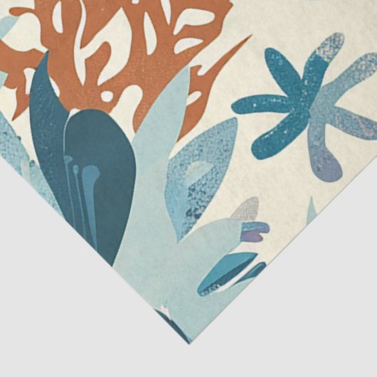 Een Zee Turtle Series Design 6 Tissuepapier (Detail)