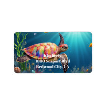 Een Zee Turtle's Zwemmen in de oceaan Diepten