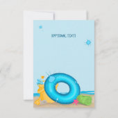 Een zee van dank dolfijn oceaan bedankkaart (Achterkant)