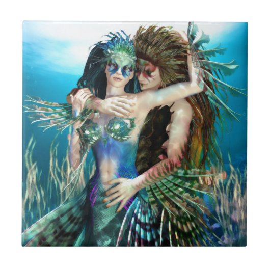 Een Zee van de Keramische Keramische Tile van de L Tegeltje (Voorkant)