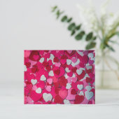 Een Zee van feestelijke harten voor liefde Briefkaart (Staand voorkant)