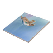 Een Zee voor het vliegen met schildpadden Tegeltje (Zijkant)