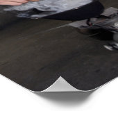 Een zee vult de gaskamer met meer CS-gas Poster (Hoek)